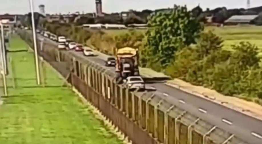 Horrifying Visuals Teenager crushes car with his tractor Trending News