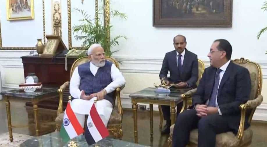 PM Modi Egypt visit Live: PM Modi meets members of Indian community in Cairo PM Modi Egypt visit Live: PM Modi meets members of Indian community in Cairo