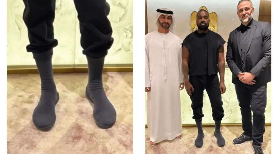 Kanye West's infamous sock shoe worth $200 gets trolled online