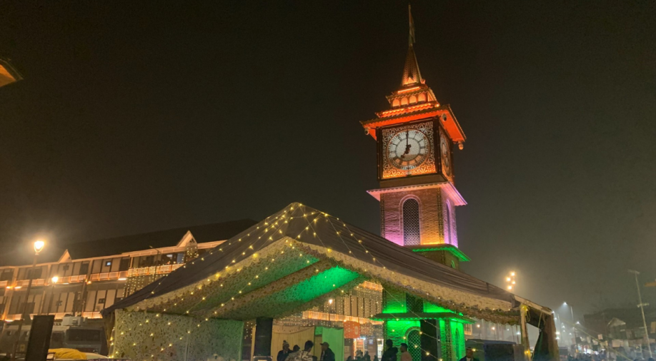 In a first, Srinagar's Ghanta Ghar welcomes 2024 with New Year's Eve celebrations