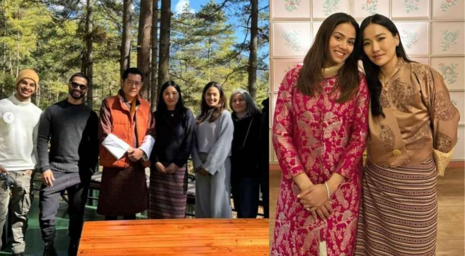 Shahid Kapoor, Meera Rajput meet Bhutan's King and Queen during their new year vacation, see pics