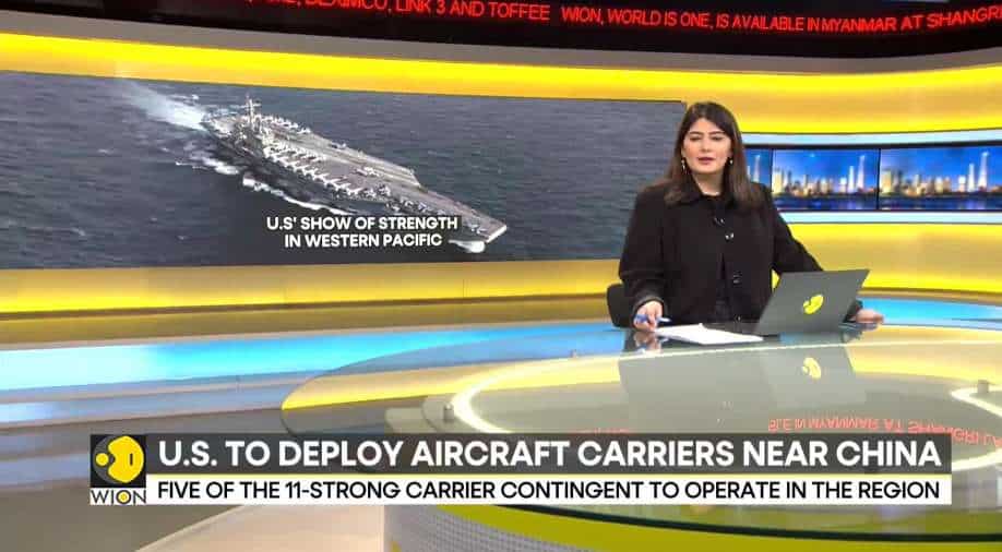 US to deploy 5 aircraft carriers in western Pacific in show of strength to  China - World News